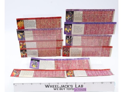 Lot of 11 Action Figure Tech Specs Vintage Hasbro G1 Transformers