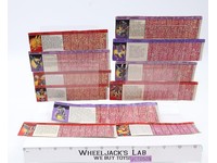 Lot of 11 Action Figure Tech Specs Vintage Hasbro G1 Transformers