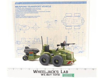 Weapons Transport 100% Complete GI Joe 1985 Hasbro Vintage Action Figure Vehicle
