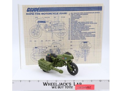 RAM 100% Complete G.I. Joe 1982 Hasbro Vintage Action Figure Vehicle