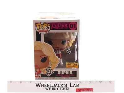 #01 RuPaul Hot Topic Exclusive Funko Pop! Drag Race Drag Queens W/ Mailer NEW