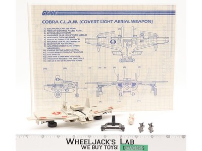 Cobra Claw C.L.A.W. Glider 100% Complete G.I. Joe 1983 Hasbro Vintage Vehicle