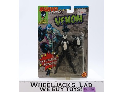 Venom Flicking Tongue Marvel Super Heroes 1992 Toy Biz Vintage Figure MOSC NEW