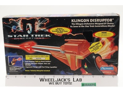 Klingon Disruptor Complete W/Box & Insert Star Trek Generations 1995 Playmates