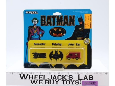 Batman Micro Batmobile Batwing Joker Van Set 1989 ERTL Diecast Metal NEW SEALED