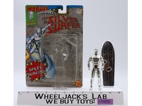 The Silver Surfer COMPLETE W/Cardback & Bubble Marvel Super Heroes 1990 Toybiz