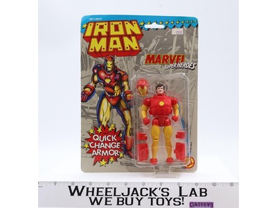 Iron Man Quick Change Armor Marvel Super Heroes 1991 Toybiz Vintage MOSC NEW