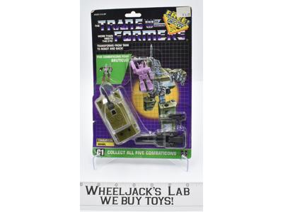 Brawl Cardback W BUBBLE 100% Complete Vintage 1986 G1 Transformers Action Figure