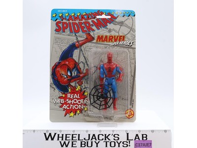 Amazing Spiderman Web-Shooting Action Superheroes ToyBiz 1991 Vintage MOC
