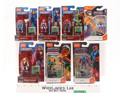 Lot of 7 Mega Construx Figures Masters of the Universe 2019 Mattel NEW SEALED