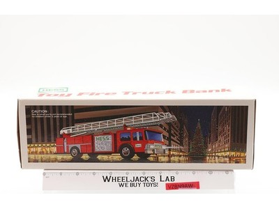 Fire Truck Toy Truck Bank 1986 HESS Vintage Vehicle NEW MIB