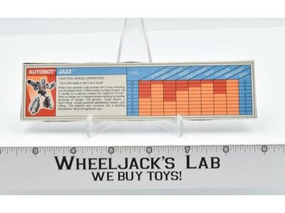 Jazz Action Master Action Figure Tech Spec 1990 Vintage Hasbro G1 Transformers