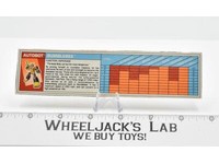 Bumblebee Action Master Figure Tech Spec 1990 Vintage Hasbro G1 Transformers