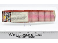 Prowl Action Figure Tech Spec 1985 Vintage Hasbro G1 Transformers