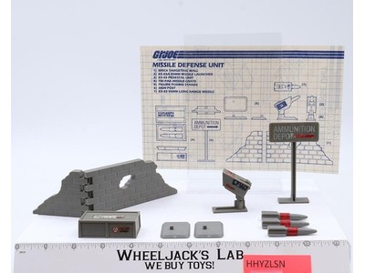Missile Defense Unit 100% Complete GI Joe 1984 Hasbro Action Figure Playset