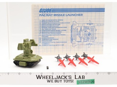 Missile Launcher PAC/RAT 100% Complete GI Joe Hasbro 1983 Vintage Vehicle