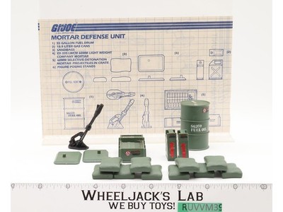 Mortar Defense Unit 100% Complete GI Joe 1984 Hasbro Action Figure Playset