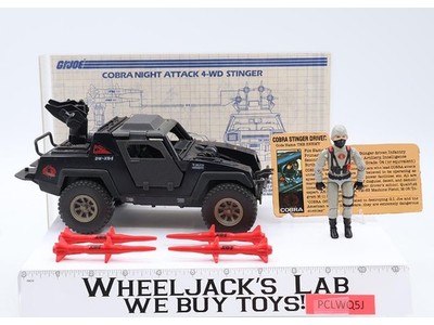 Cobra Stinger W/ Driver GI Joe Hasbro 1984 Vintage Action Figure Vehicle
