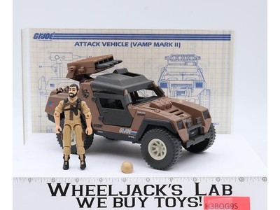 Vamp Mark II Attack Jeep W/ Clutch 100% Complete GI Joe 1984 Hasbro Vehicle