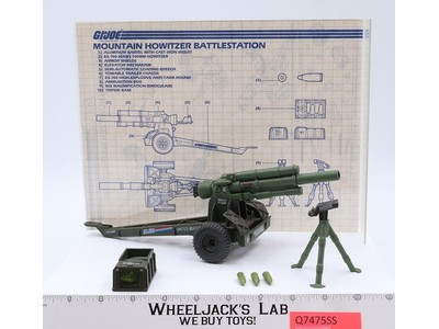 Mountain Howitzer 100% Complete GI Joe 1984 Hasbro Vintage Action Figure Vehicle