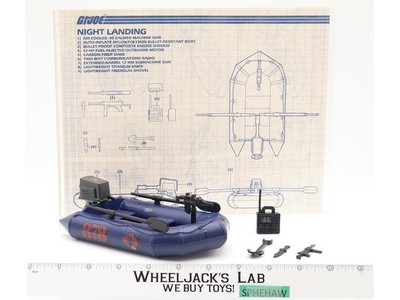 Cobra Night Landing Raft 100% Complete G.I. Joe 1985 Hasbro Vintage Vehicle
