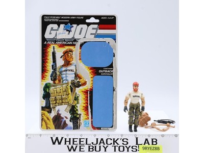 Outback V1 100% Complete W/Cardback GI Joe Action Figure Vintage 1987 Hasbro