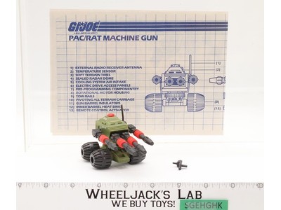 Machine Gun Pac/Rat 100% Complete G.I. Joe 1983 Hasbro Action Figure Vehicle