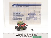 Machine Gun Pac/Rat 100% Complete G.I. Joe 1983 Hasbro Action Figure Vehicle