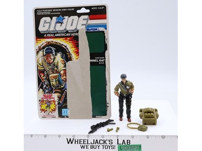 Tunnel Rat V1 100% Complete 34 Cardback G.I. Joe 1987 Hasbro Vintage Figure