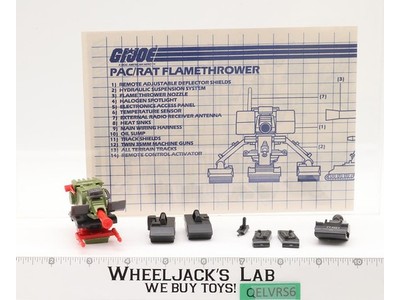 Flame Thrower Pac/Rat 100% Complete G.I. Joe 1983 Hasbro Vintage Vehicle