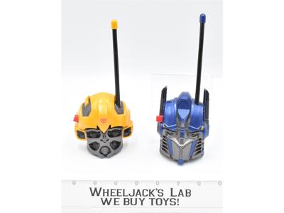 Bumblebee &amp; Optimus Prime Walkies Talkie Movie 2007 Hasbro Transformers
