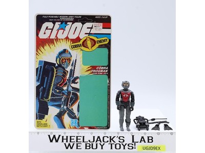 Eels V1 W/ 34 Cardback 100% Complete G.I. Joe 1985 Hasbro Vintage UNPUNCHED