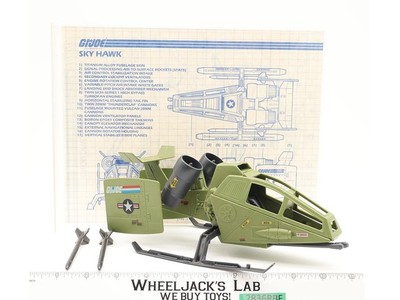 Sky Hawk 100% Complete 1984 G.I. Joe Hasbro Vintage Action Figure Vehicle