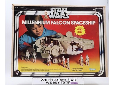 Millennium Falcon WORKS 100% Complete W/Box Star Wars 1979 Kenner Vehicle
