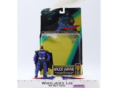 Transforming Bruce Wayne 100% Complete Batman Forever DC Comics 1995 Kenner