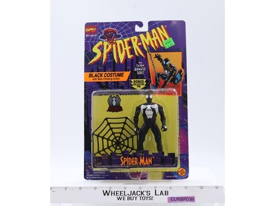 Black Costume Spider-Man 1995 Toybiz Action Figure NEW MOSC SEALED