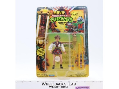 Movie III April Turtles TMNT 1992 Playmates Vintage NEW MOSC SEALED