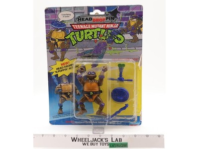 Headdroppin' Don W/Cardback Bubble Complete TMNT 1991 Playmates Action Figure