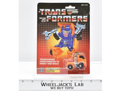 Huffer MOSC NEW Unused Sealed 1984 Pre-Rub G1 Transformers Vintage Action Figure