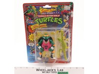 Shell Slammin' Mike W/Card Bubble Complete TMNT 1991 Playmates Action Figure