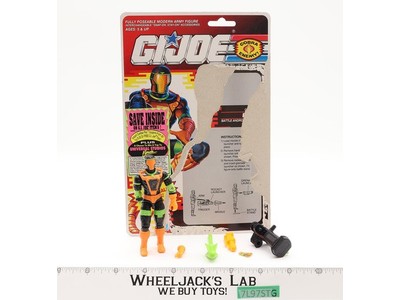 Cobra B.A.T. V2 100% Complete W/22 Cardback G.I. Joe 1991 Hasbro Vintage Figure