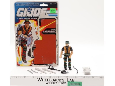 Pathfinder V1 100% Complete W/ 34 Cardback 1990 G.I. Joe Hasbro Vintage Figure