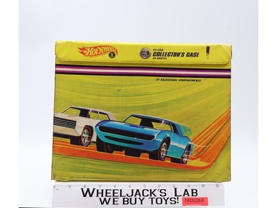 Hot Wheels 24 Car Collector's Case Adjustable 1968 Mattel Vintage Storage Case