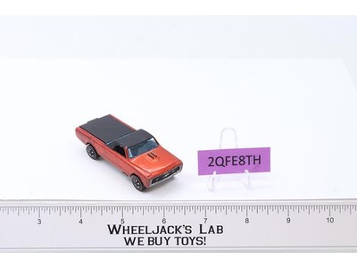 Custom Fleetside Spectraflame Orange Hot Wheels 1967 1968 Mattel Redline