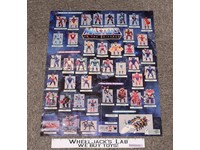 He-Man MOTU Figure Reference Checklist Poster 1986 Masters Of The Universe