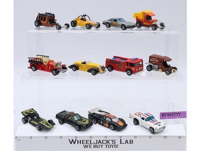 Lot of 12 Hot Wheels Blackwall 1970s-80s Mattel Vintage Toy Cars