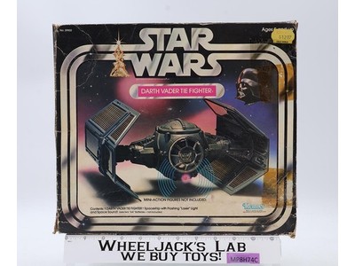 Darth Vader Tie Fighter 100% Complete WORKS W/ Box Star Wars 1978 Kenner Vehicle