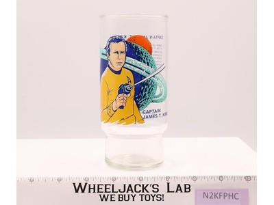 Star Trek Captain James T. Kirk Collector Series Dr. Pepper Glass 1978 Paramount