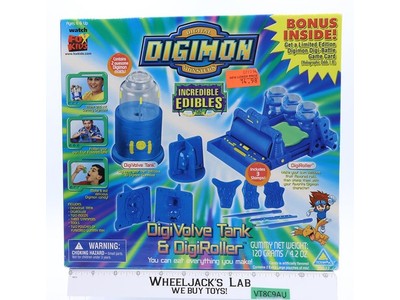 DigiVolve Tank & DigiRoller Digimon Incredible Edibles 2000 ToyMax NEW MIB