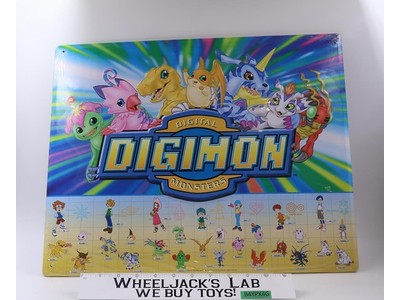 Metal / Tin Picture Digimon 2000 Rix Products 20x16 NEW